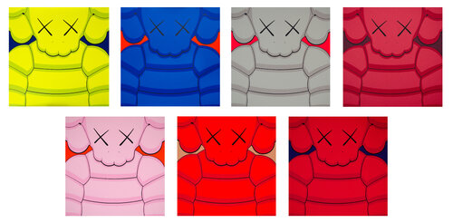 What Party (Set of 7) di KAWS, Stampa in vendita su Singulart