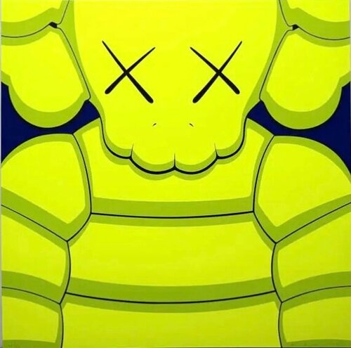 “ What Party ”  (Yellow - ARTIST PROOF) by KAWS, Print for Sale on Singulart