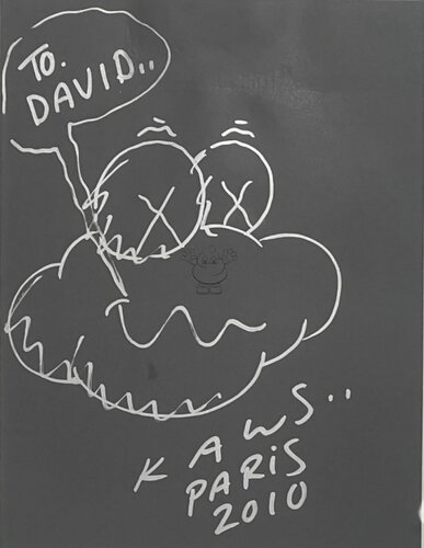 Paris Cloud Drawing (signed and inscribed to David) par KAWS, Œuvre sur papier en vente sur Singulart