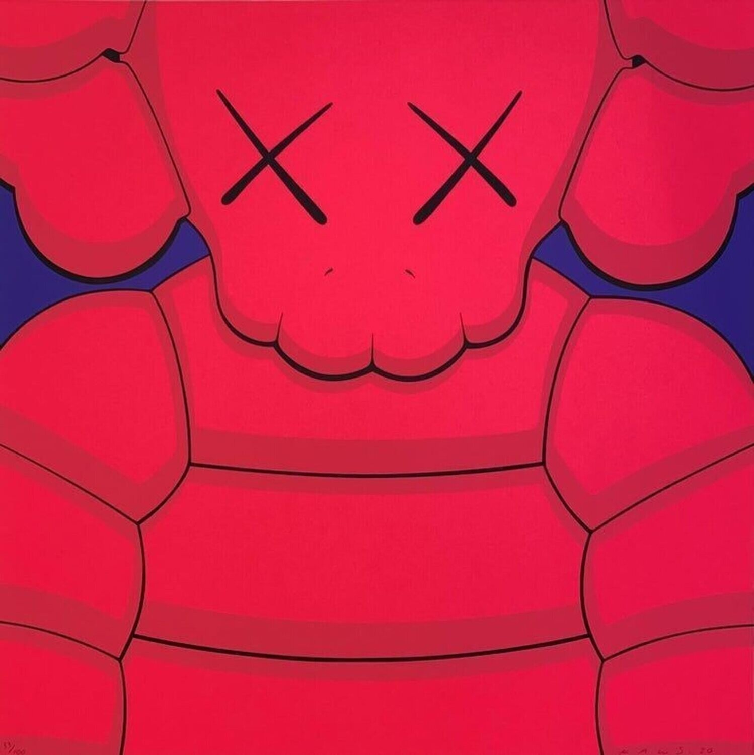What Party Print (Pink) KAWS