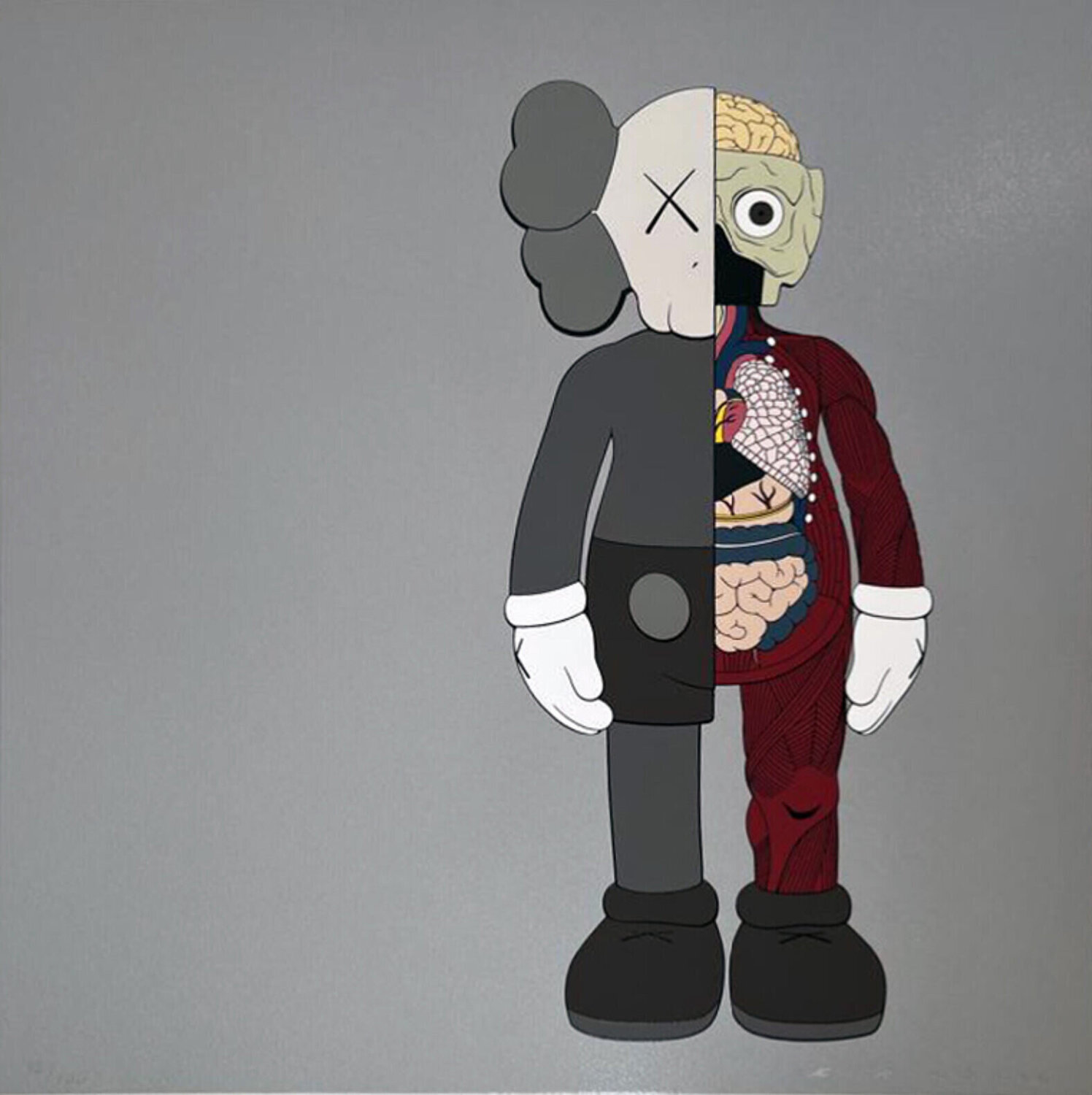 Dissected Companion Print (Brown) KAWS