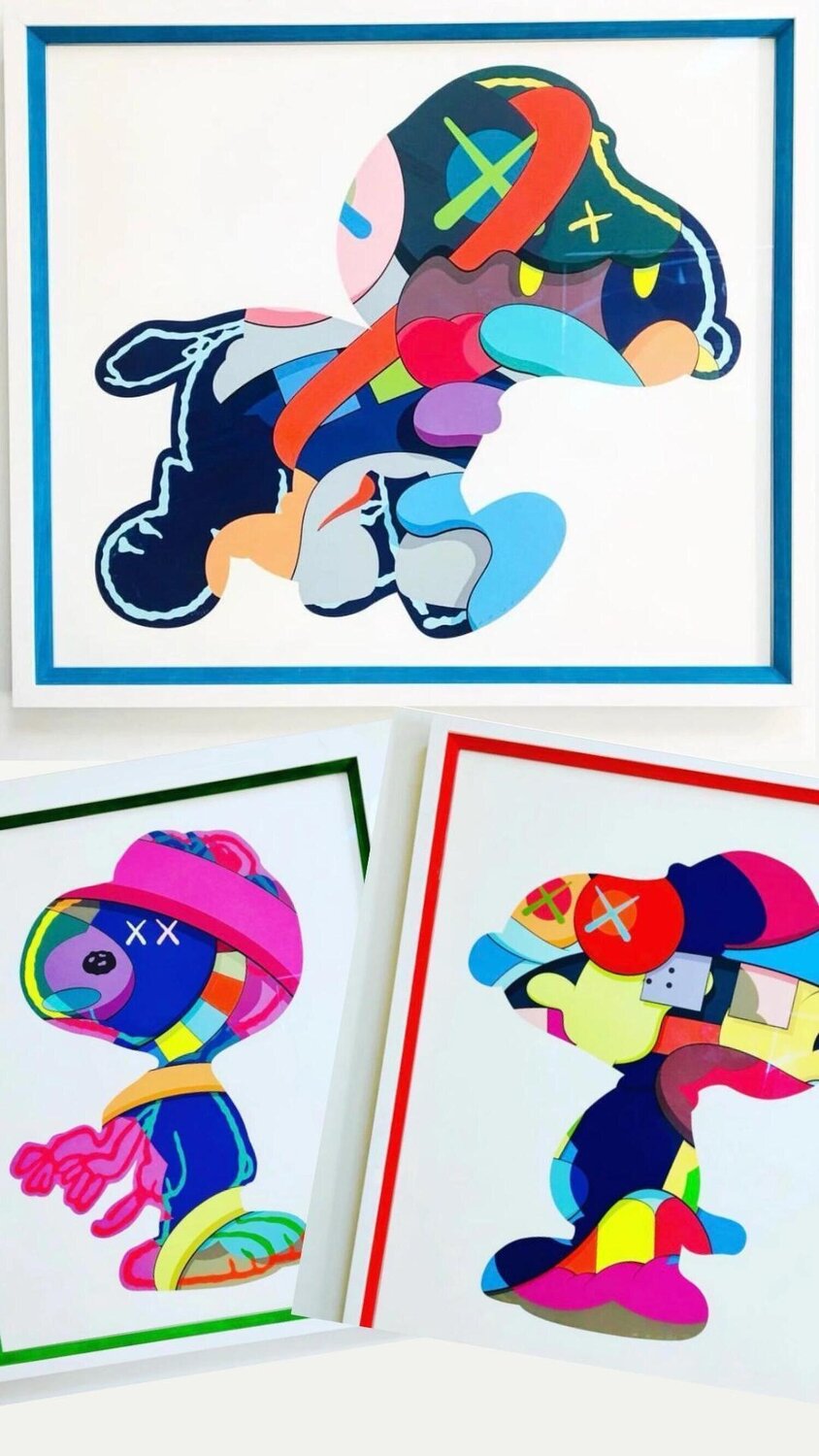 Kaws snoopy prints set KAWS