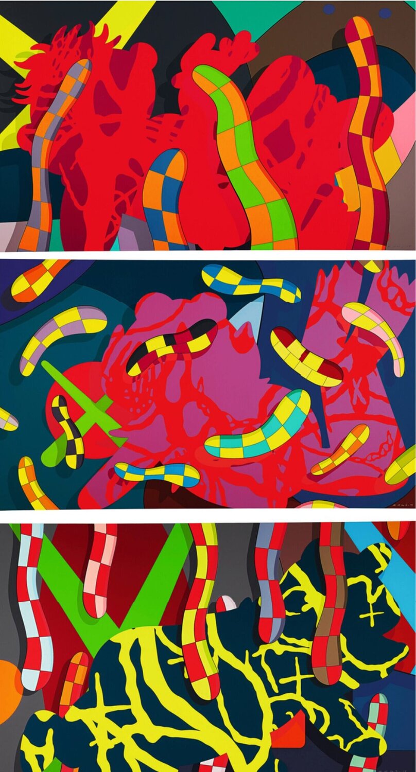 Lost Time, Alone Again, Far Far Down (Set of 3) KAWS