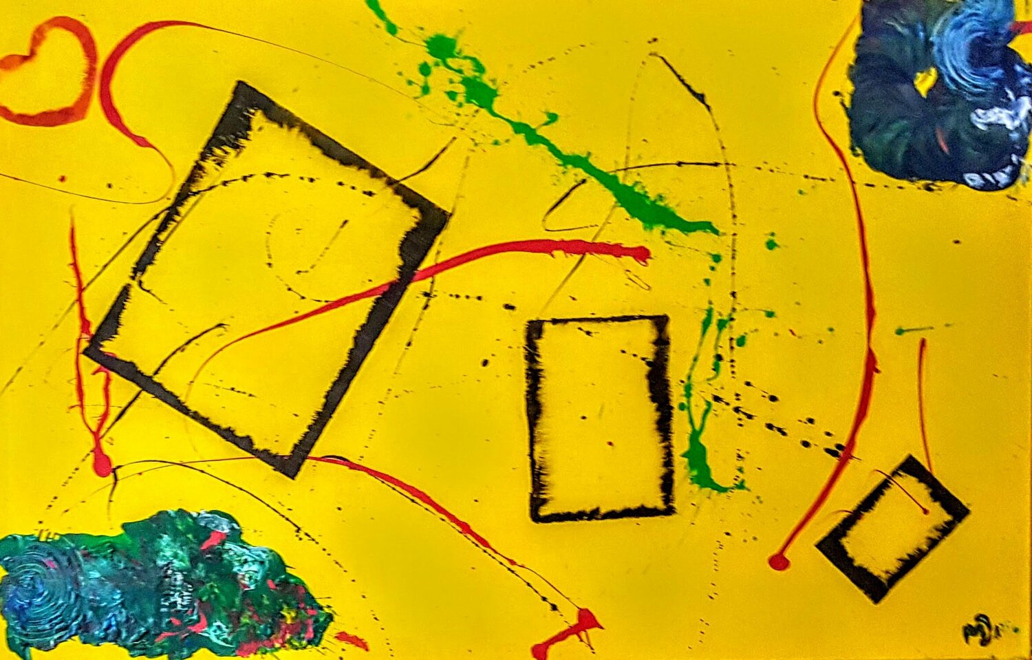 briefe der liebe by Michel Jacot (2020) Painting Acrylic, Oil on