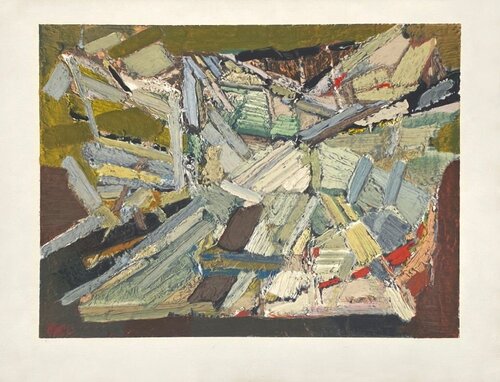 Composition abstraite Nicolas de Staël