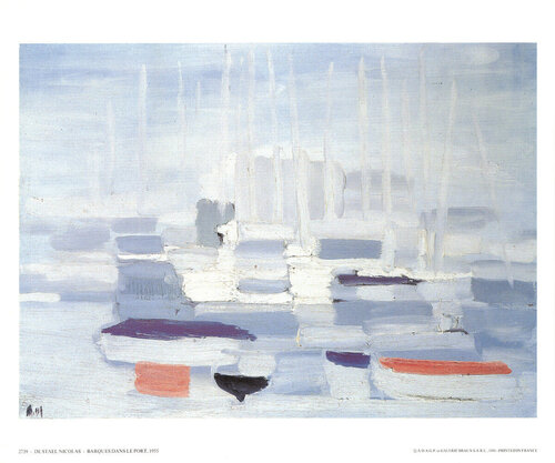 Boats in the Harbour, Antibes, France by Nicolas de Staël, Print for Sale on Singulart