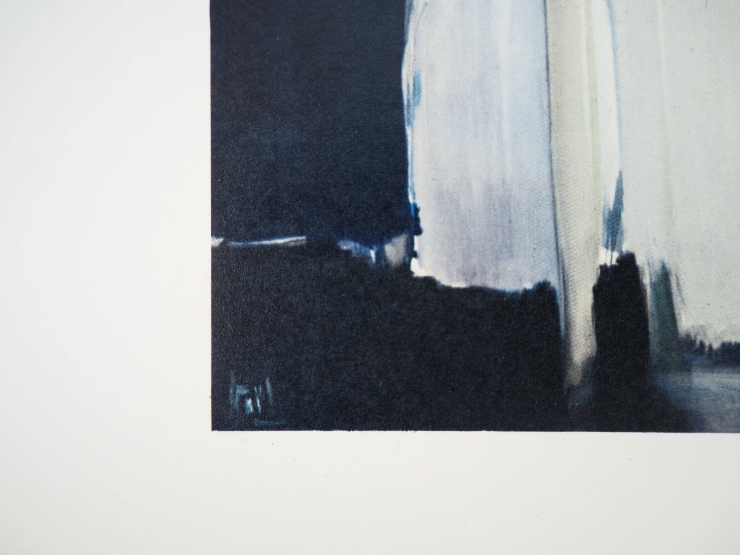 Coin d'atelier, fond bleu Nicolas de Staël