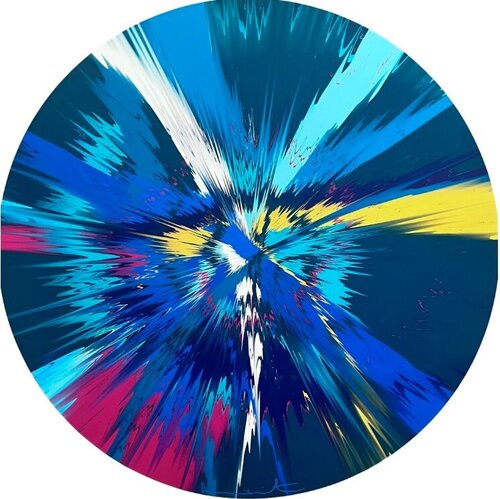 Beautiful, Self-Regulating, No Less Strenuous, Very Clear-Sighted, First And Great Vapor Painting di Damien Hirst, Pittura in vendita su Singulart