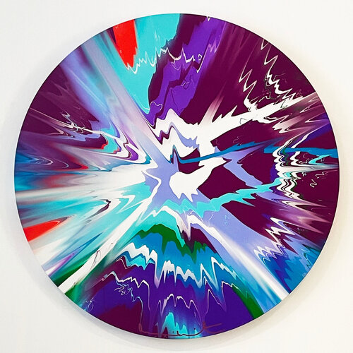 Beautiful, Deeply, Highly Romantic, Carefully, Wrought, Utterly Unintelligible, Wonderful And Sublime Helter Skelter Painting Damien Hirst