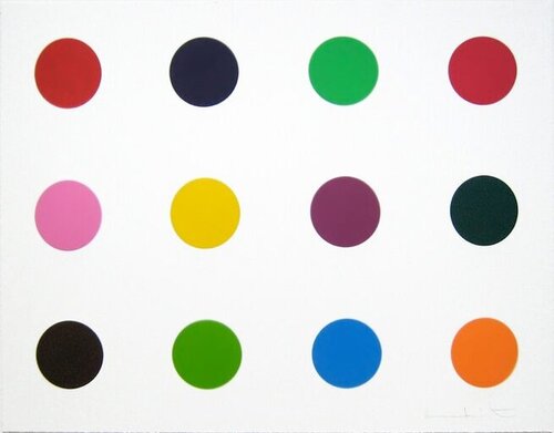 Methionine from 12 Woodcut Spots (signed edition of 48) par Damien Hirst, Édition en vente sur Singulart