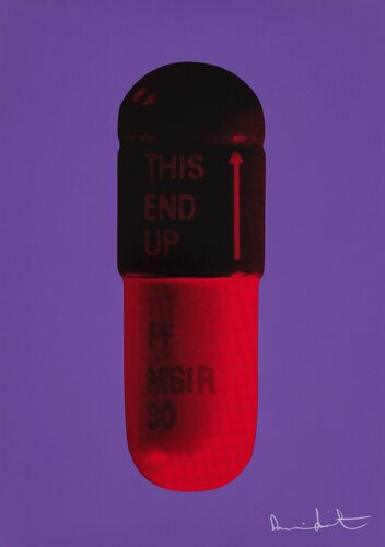 The Cure – Papal Purple / Burgundy / Blood Orange par Damien Hirst, Édition en vente sur Singulart