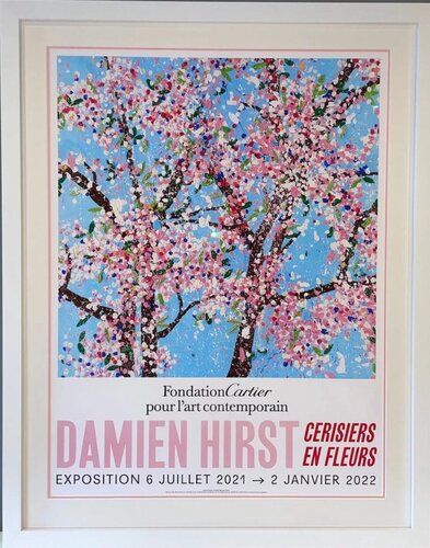 Cherry Blossoms Paris Exhibition Poster (Fragility Blossom) par Damien Hirst, Édition en vente sur Singulart