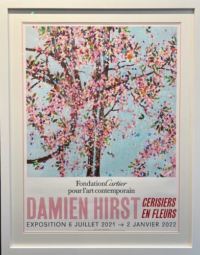 Cherry Blossoms Paris Exhibition Poster (Wonderful World Blossom) par Damien Hirst, Édition en vente sur Singulart