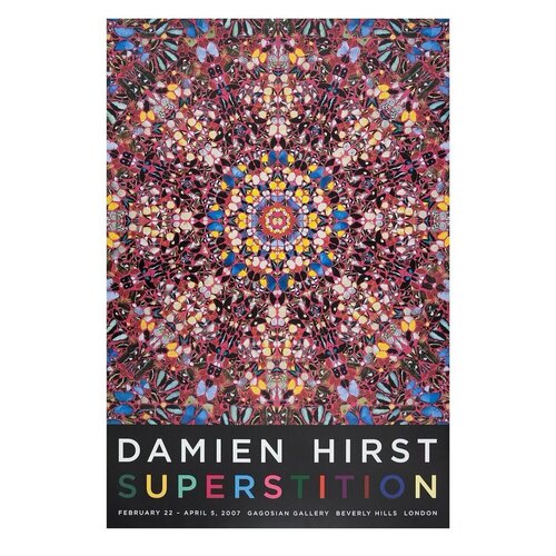 DAMIEN HIRST Superstition Print 2007 Gagosian Butterfly Exposition par Damien Hirst, Édition en vente sur Singulart