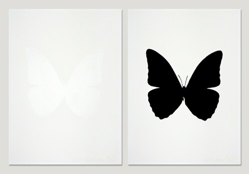 The Souls III - Cotton White  + Raven Black (sold as set) par Damien Hirst, Édition en vente sur Singulart