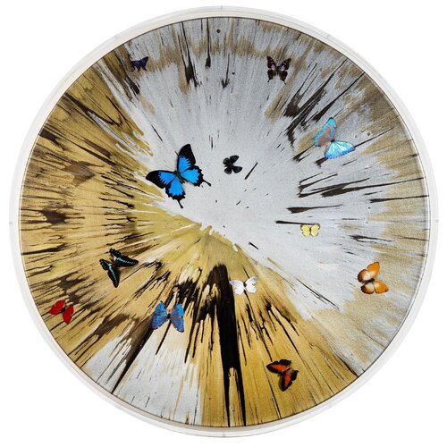 Beautiful Magnificent Cosmos Painting (with Butterflies) par Damien Hirst, Peinture en vente sur Singulart