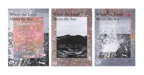 Where the Land Meets the Sea Poster Set (All 3 x Hand-Signed) par Damien Hirst, Édition en vente sur Singulart