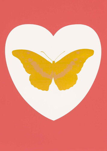 I LOVE YOU - WHITE, CORAL, ORIENTAL GOLD, COOL GOLD par Damien Hirst, Édition en vente sur Singulart