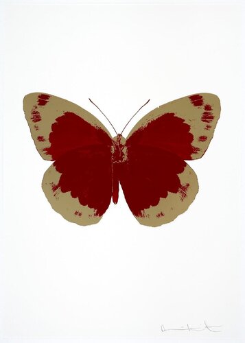 THE SOULS II - CHILLI RED/COOL GOLD/BLIND IMPRESSION par Damien Hirst, Édition en vente sur Singulart