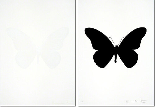 The Souls IV - Cotton White  + Raven Black (sold as set) par Damien Hirst, Édition en vente sur Singulart