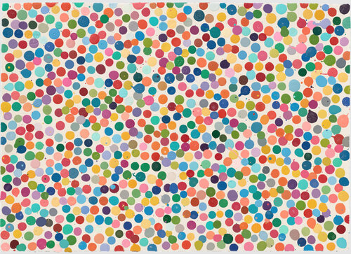Yellow things need you par Damien Hirst, Peinture en vente sur Singulart
