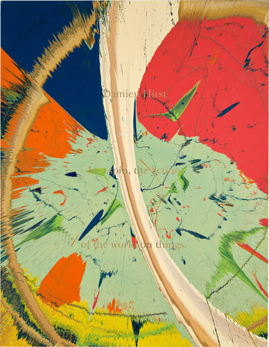 Unique Spin Painting from (In a Spin, the Action of the World on Things, Volume I) par Damien Hirst, Édition en vente sur Singulart