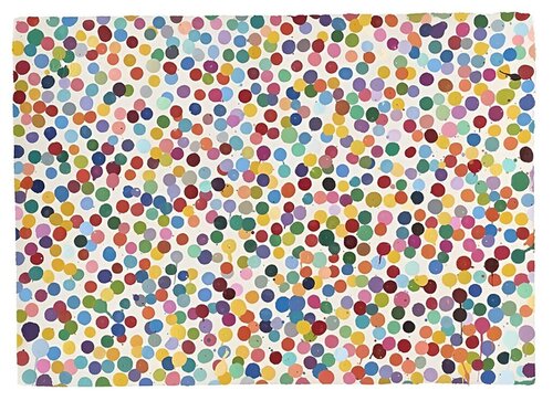 Damien Hirst The Currency Unique Painting, Better Hold Your Nose par Damien Hirst, Peinture en vente sur Singulart