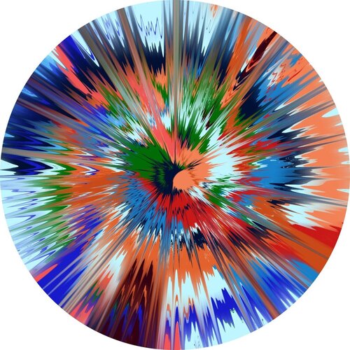 Beautiful, Ever-Prevailing-Career Vapor Painting par Damien Hirst, Édition en vente sur Singulart