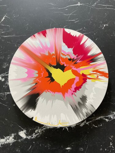Beautiful, Stronger Than Before, Most Sprightly, Strange And Powerful, On The Move Helter Skelter Painting. par Damien Hirst, Peinture en vente sur Singulart