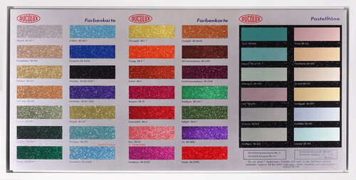 Colour Chart' Aluminum Panel with Glitter par Damien Hirst, Édition en vente sur Singulart