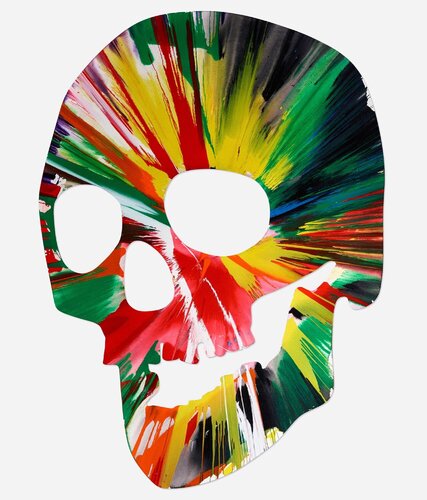 Damien Hirst Spin Painting (Damien Hirst Skull spin painting) par Damien Hirst, Peinture en vente sur Singulart