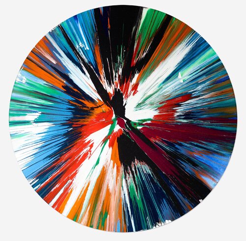 Damien Hirst Spin Painting (Damien Hirst Circle spin painting) par Damien Hirst, Peinture en vente sur Singulart