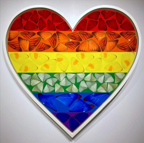 Damien Hirst Butterfly Heart (Large) H7-3 par Damien Hirst, Édition en vente sur Singulart