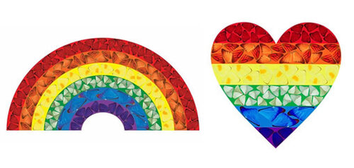 Damien Hirst Butterfly Heart and Rainbow par Damien Hirst, Édition en vente sur Singulart