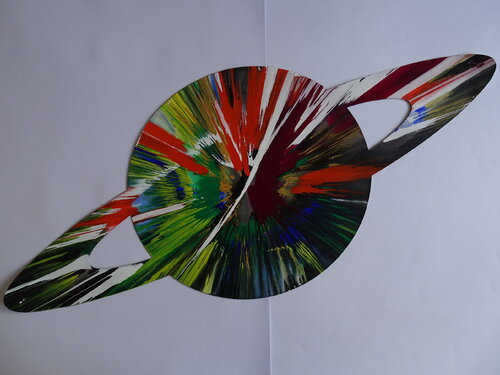 Saturn painting par Damien Hirst, Œuvre sur papier en vente sur Singulart