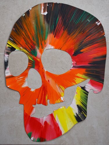 Skull spin painting von Damien Hirst, Werk auf Papier kaufen auf Singulart