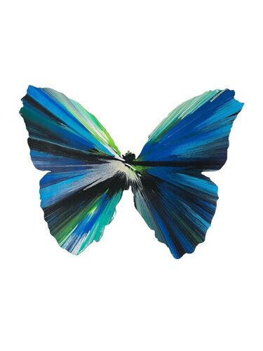 Untitled (spin butterfly) di Damien Hirst, Pittura in vendita su Singulart