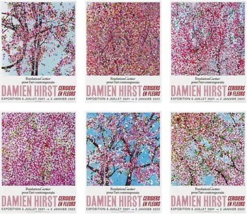 Cherry Blossoms (Set of 6 Posters) par Damien Hirst, Édition en vente sur Singulart