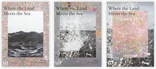 Damien Hirst Hand Signed Where the Land Meets the Sea Set of Three Posters by Damien Hirst, Print for Sale on Singulart