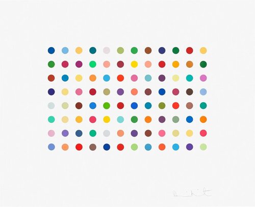Bromphenol Blue di Damien Hirst, Stampa in vendita su Singulart