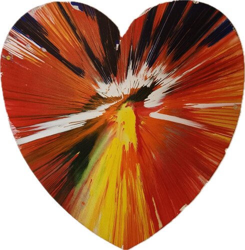 Heart Spin von Damien Hirst, Malerei kaufen auf Singulart