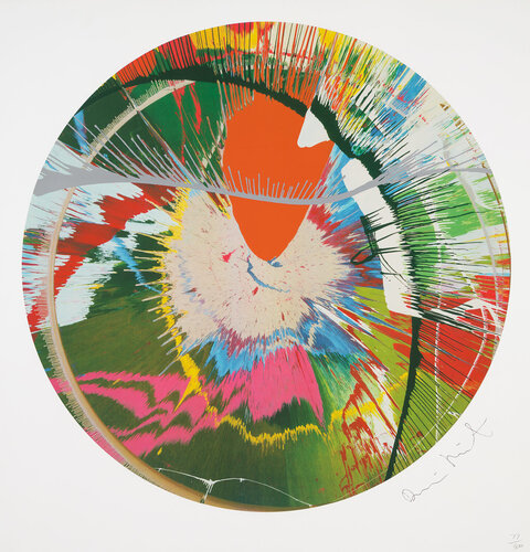 Beautiful, Galactic, Exploding Screenprint (Spin) by Damien Hirst, Print for Sale on Singulart