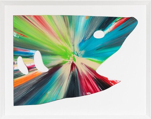 Shark Spin Painting par Damien Hirst, Peinture en vente sur Singulart