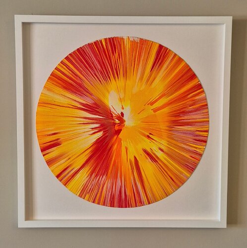 Untitled (spin - orange) de Damien Hirst, Pintura a la venta en Singulart