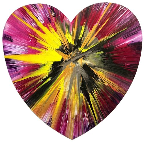  Heart Spin Painting von Damien Hirst, Malerei kaufen auf Singulart