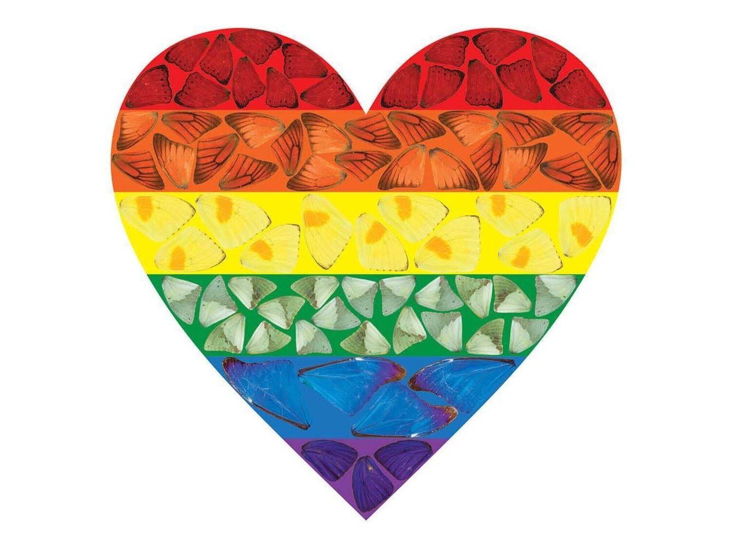Butterfly Heart Damien Hirst Afdruk te koop