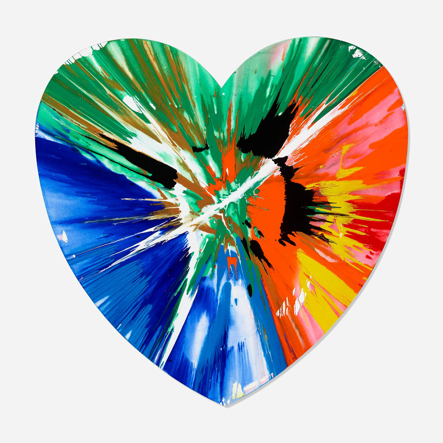 Heart Spin Painting Damien Hirst Dipinto originale in vendita