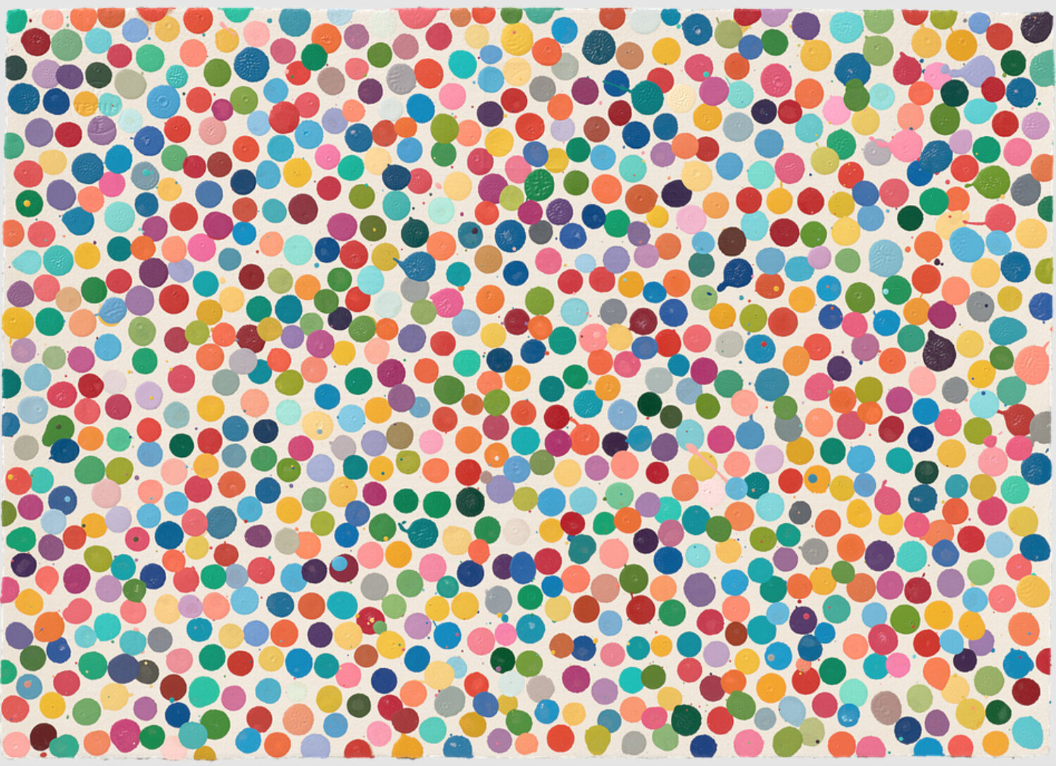 Yellow things need you Damien Hirst Dipinto originale in vendita