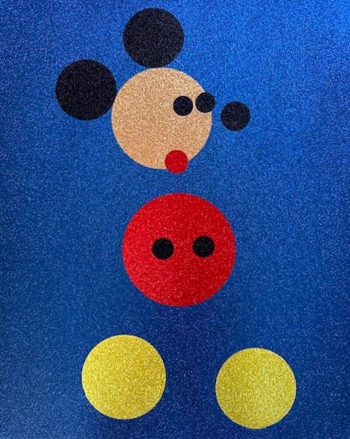 Mickey (Blue Glitter) Damien Hirst Stampa in vendita