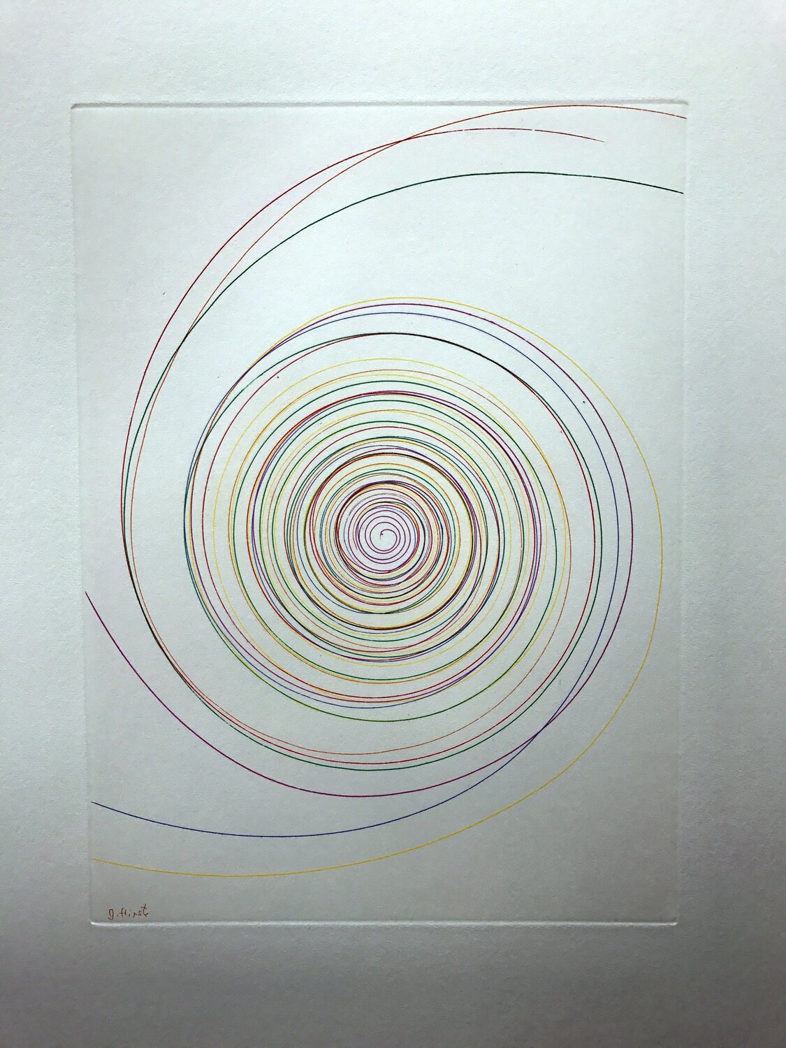 Billy Mill roundabout Damien Hirst Print for sale